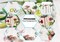 Floral Tape and Floral Wire Arrangement Tools Kit with Wire Cutter 26 Gauge Stem Wire and 22 Gauge Paddle Wire for Bouquet Stem Wrap Florist